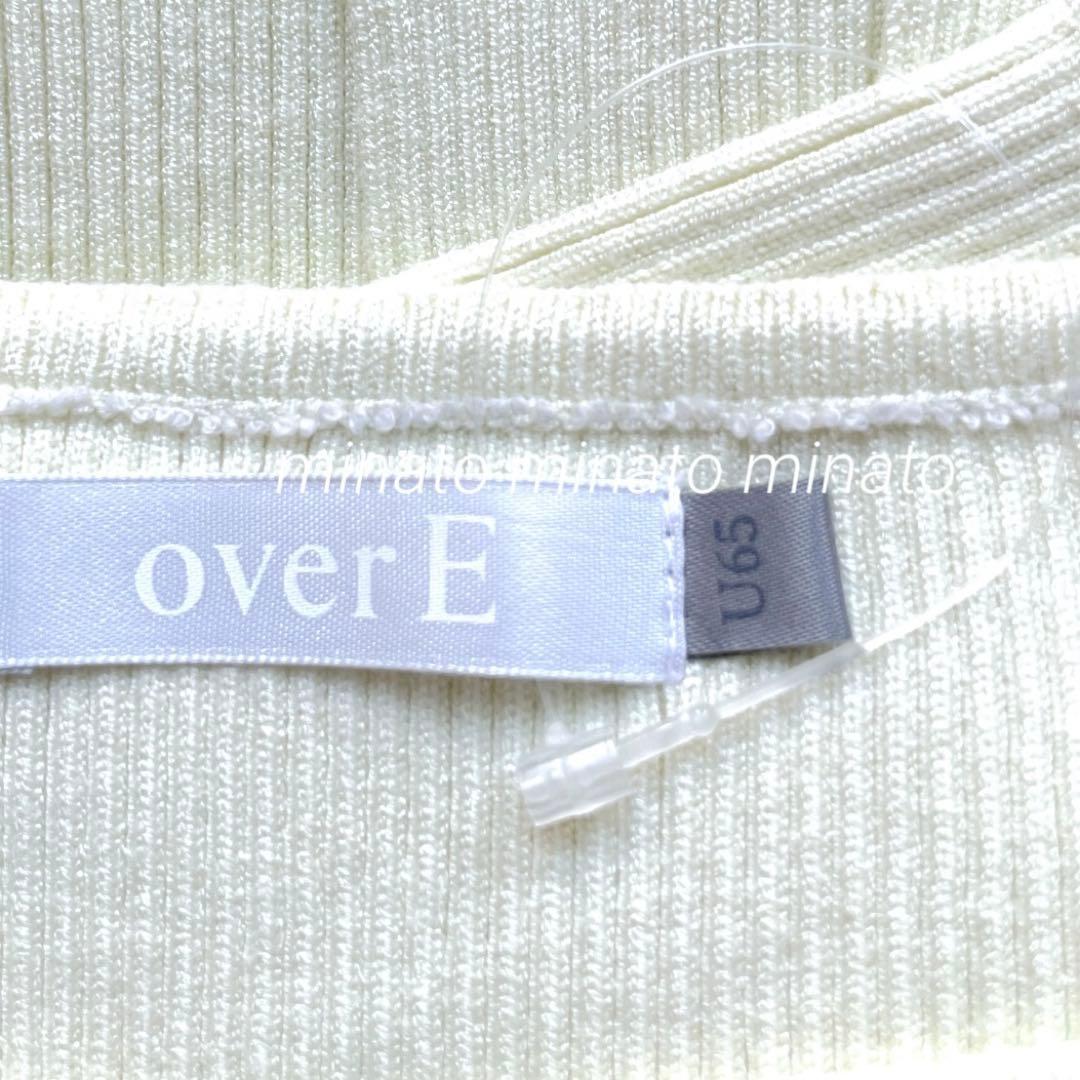 華子（プロフ要確認） 新品 over E 5分袖タイト風 ニットワンピース