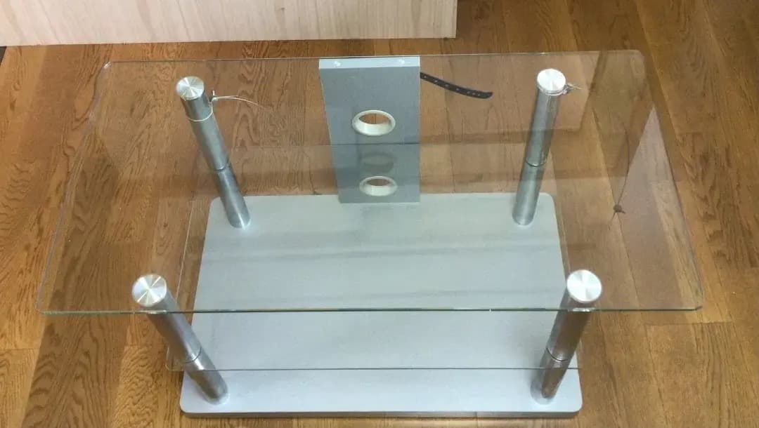 ガラス製　テレビ台　モダン