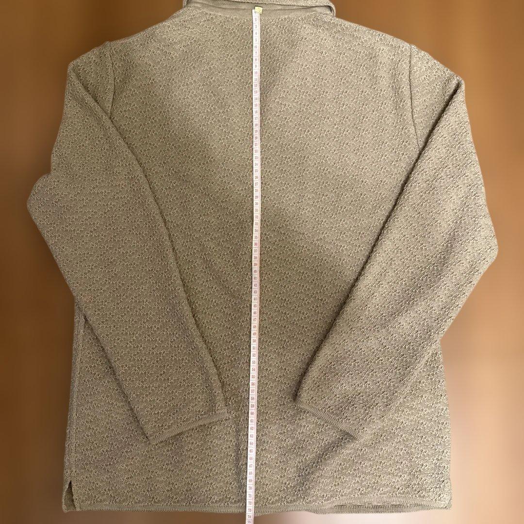 LARDINI ニットジャケット コットン ベージュ
