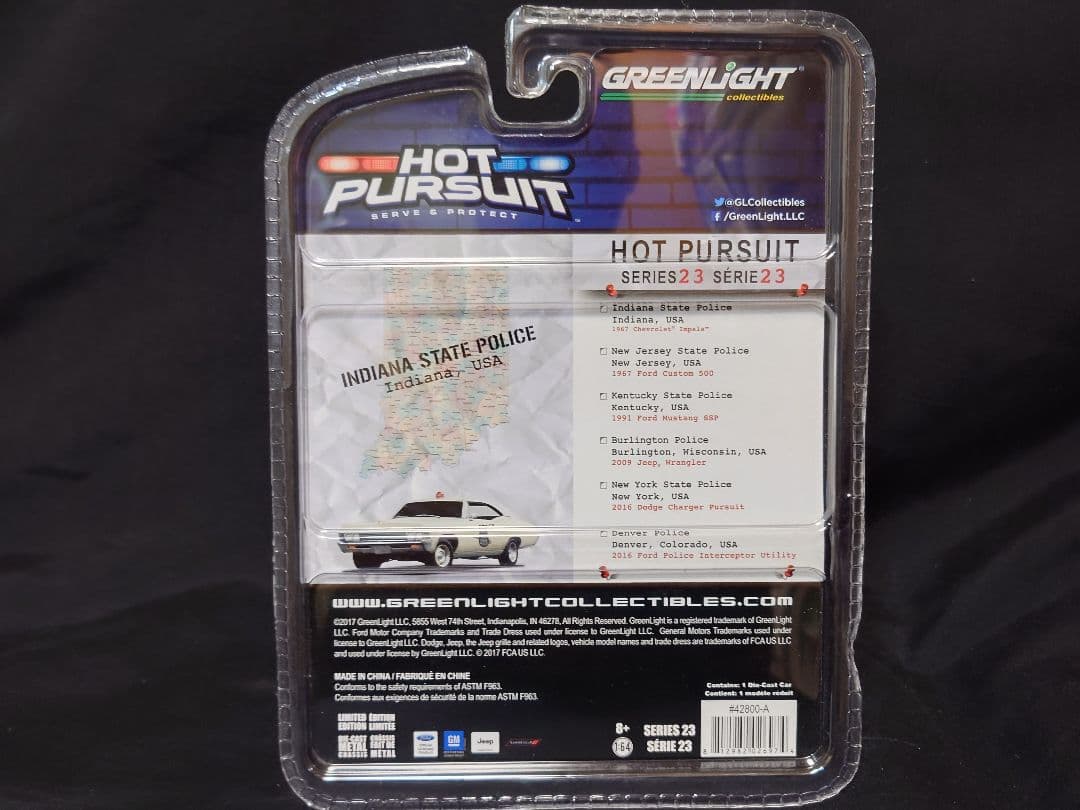 GREENLIGHTHOT PURSUIT アメリカパトカーミニカー4台セット