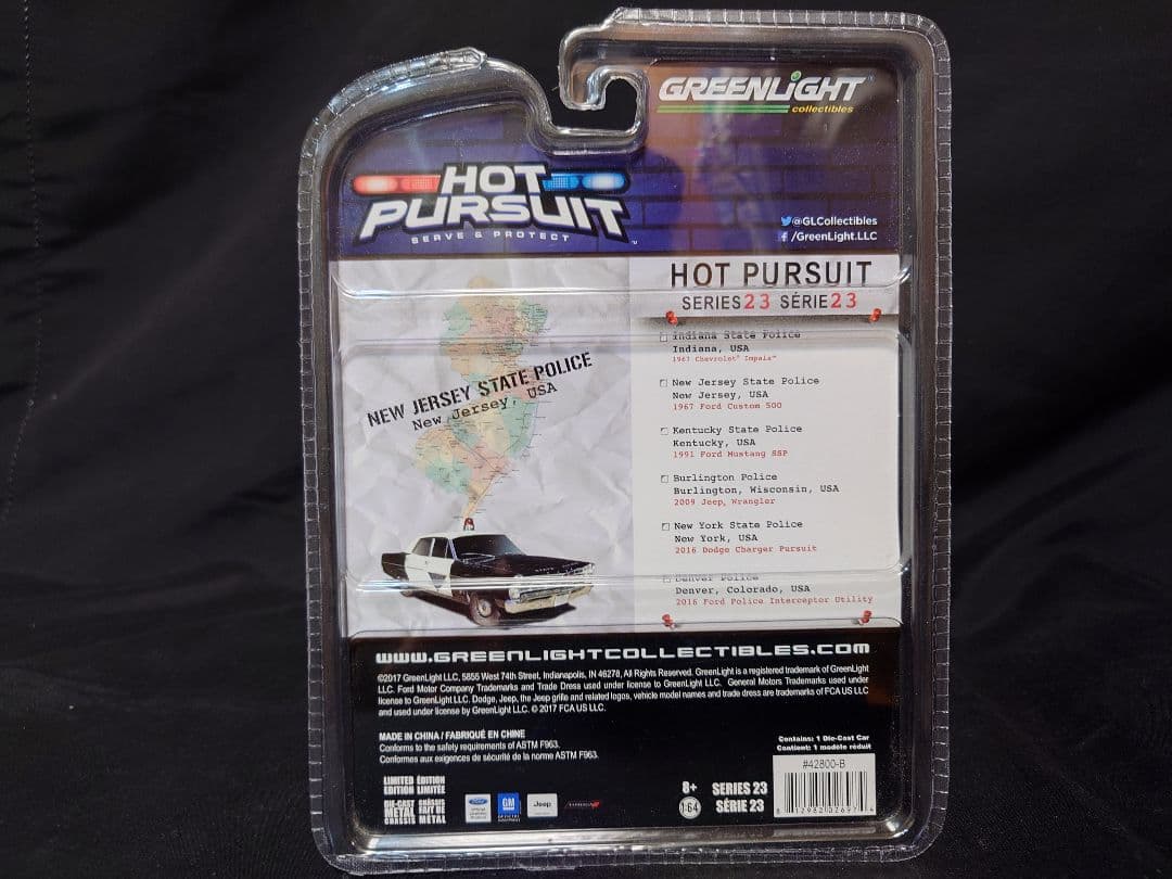 GREENLIGHTHOT PURSUIT アメリカパトカーミニカー4台セット