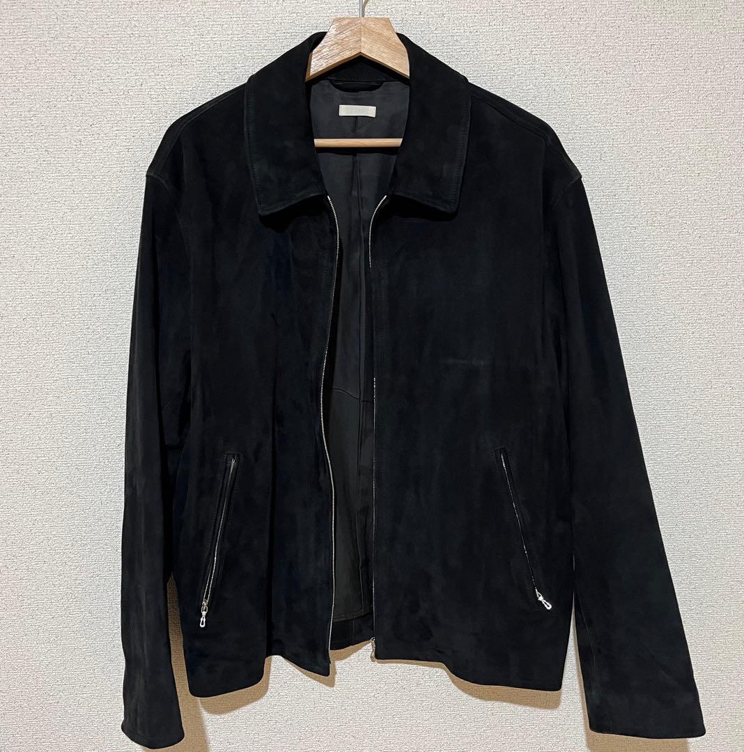 ジャケット・アウター LIDNM SUPER SOFT SHEEP SUEDE ZIP BLACK/M