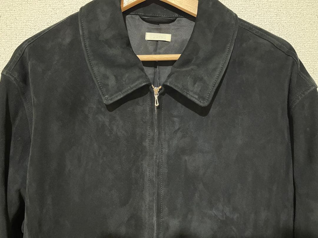 ジャケット・アウター LIDNM SUPER SOFT SHEEP SUEDE ZIP BLACK/M