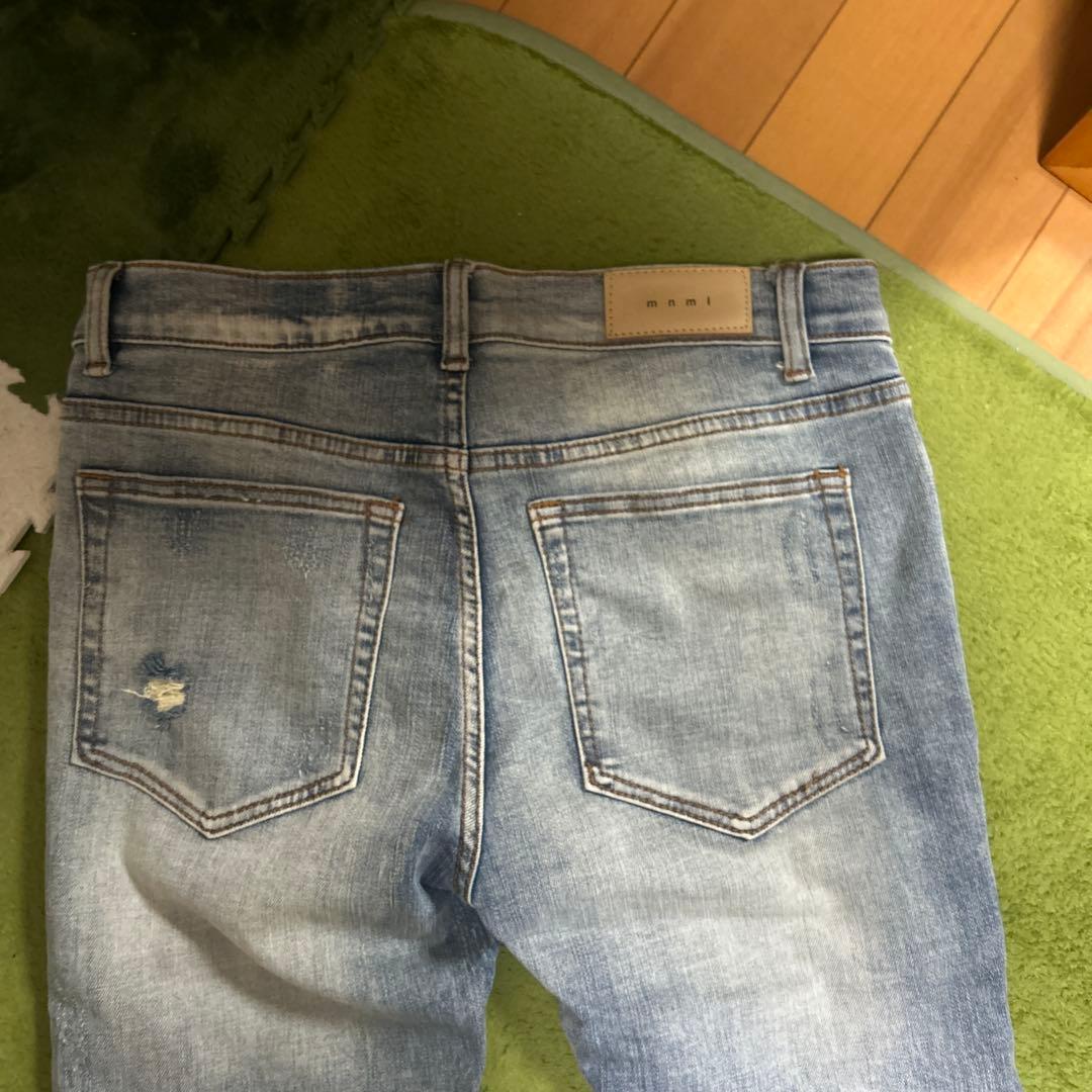 mnmlダメージ加工ジーンズ サイズ32