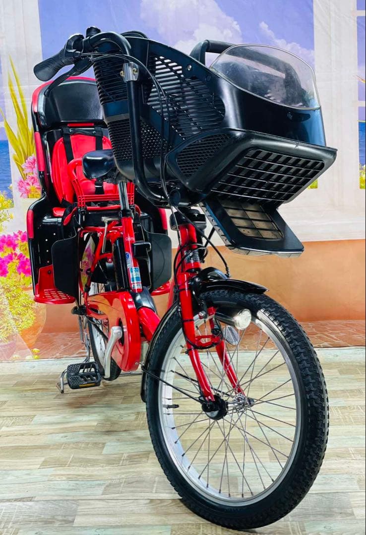 パナソニックギュット⭐️12AH！子供乗せ電動アシスト自転車Y3154