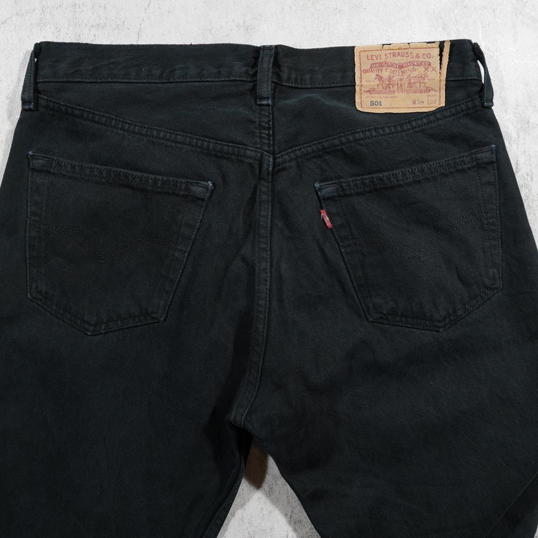 専用Y2K Levi'sユーロリーバイス501 トルコ製 W34 ブラックデニム