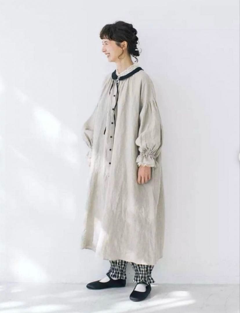 極美品　SM2×kazumiさん　リネン2wayワンピース　ベージュ