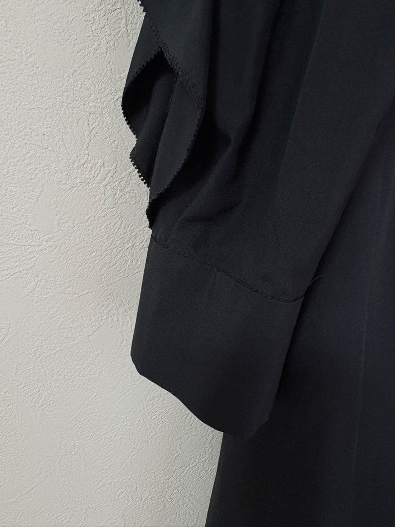 美品⭐︎ セルフォード　ラッフルスリーブワンピース　38 ネイビー　レース