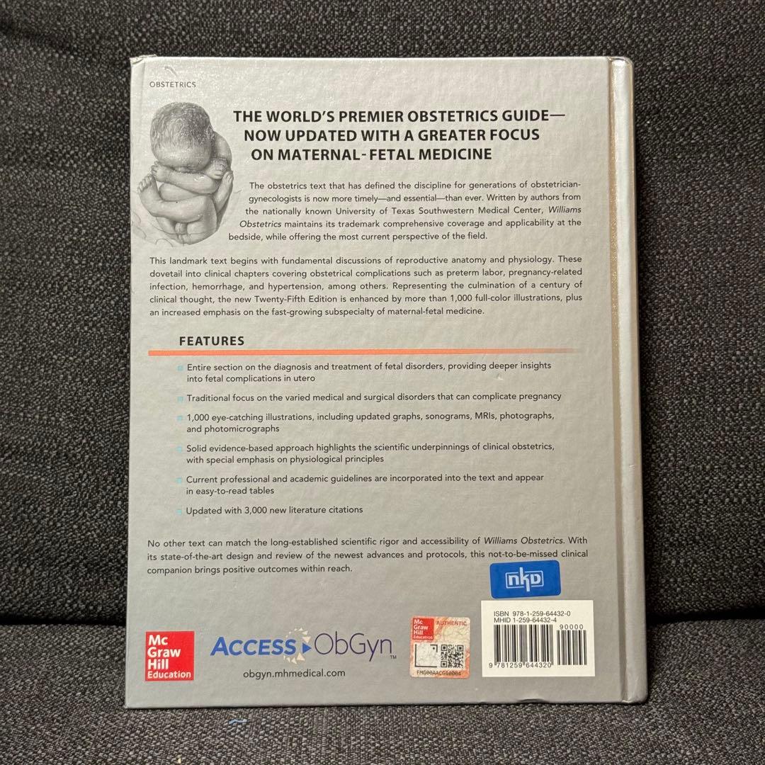 「Williams Obstetrics 25th Edition」