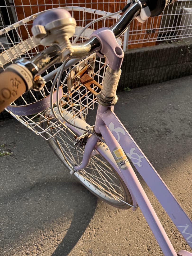 MAHALOジュニア　22インチ　パープル　自転車