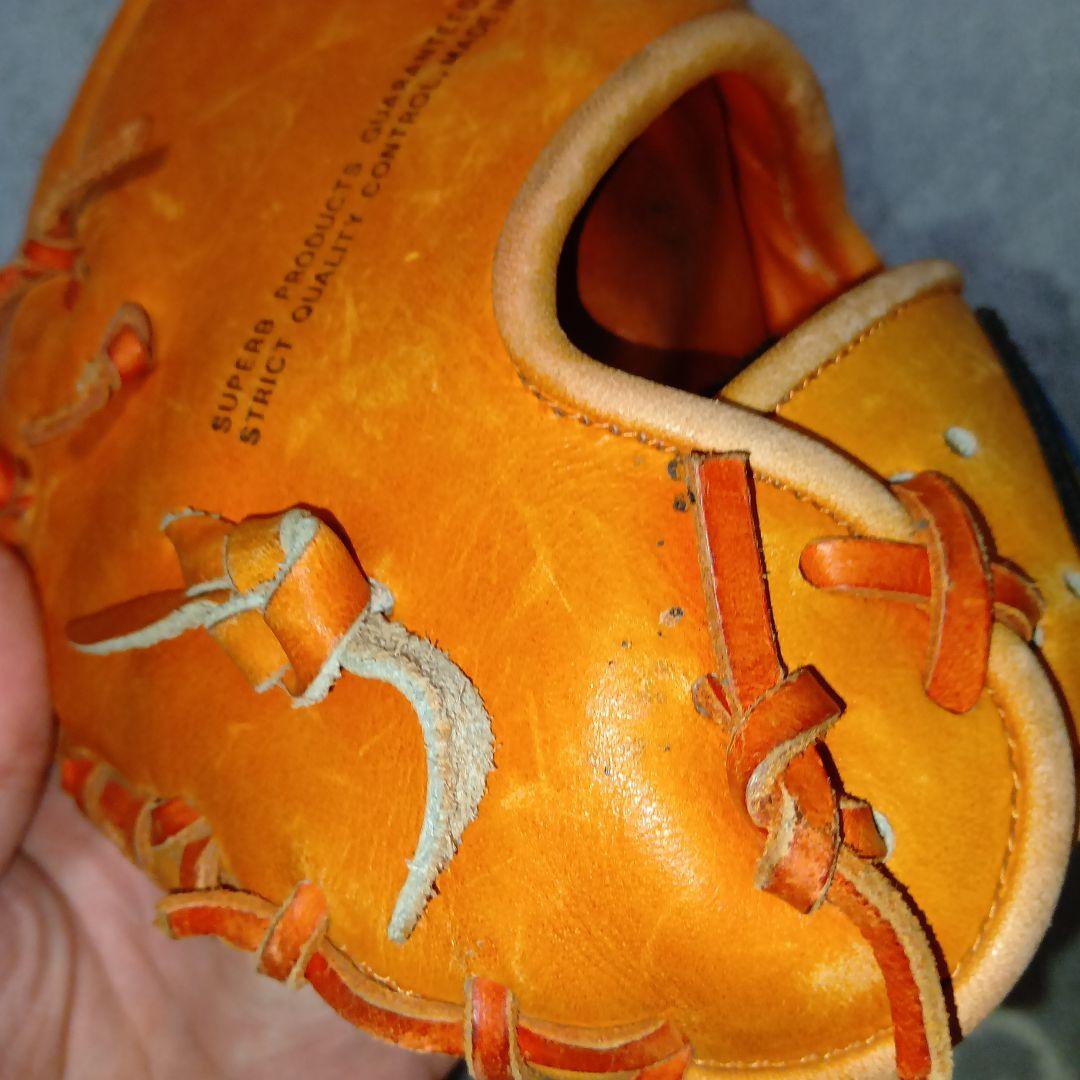 良品 ミズノプロフェッショナル　MIZUNO ファーストミット　青ビューリーグ