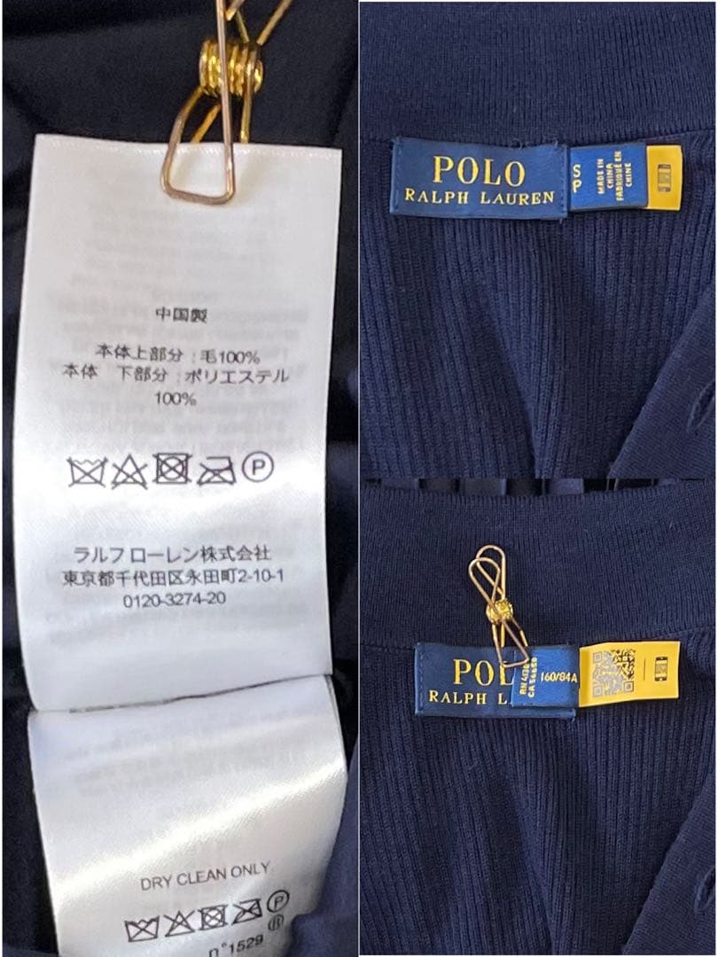 美品⭐︎ラルフローレン⭐︎ ハイブリッド セータープリ―テッド ポロ ドレス