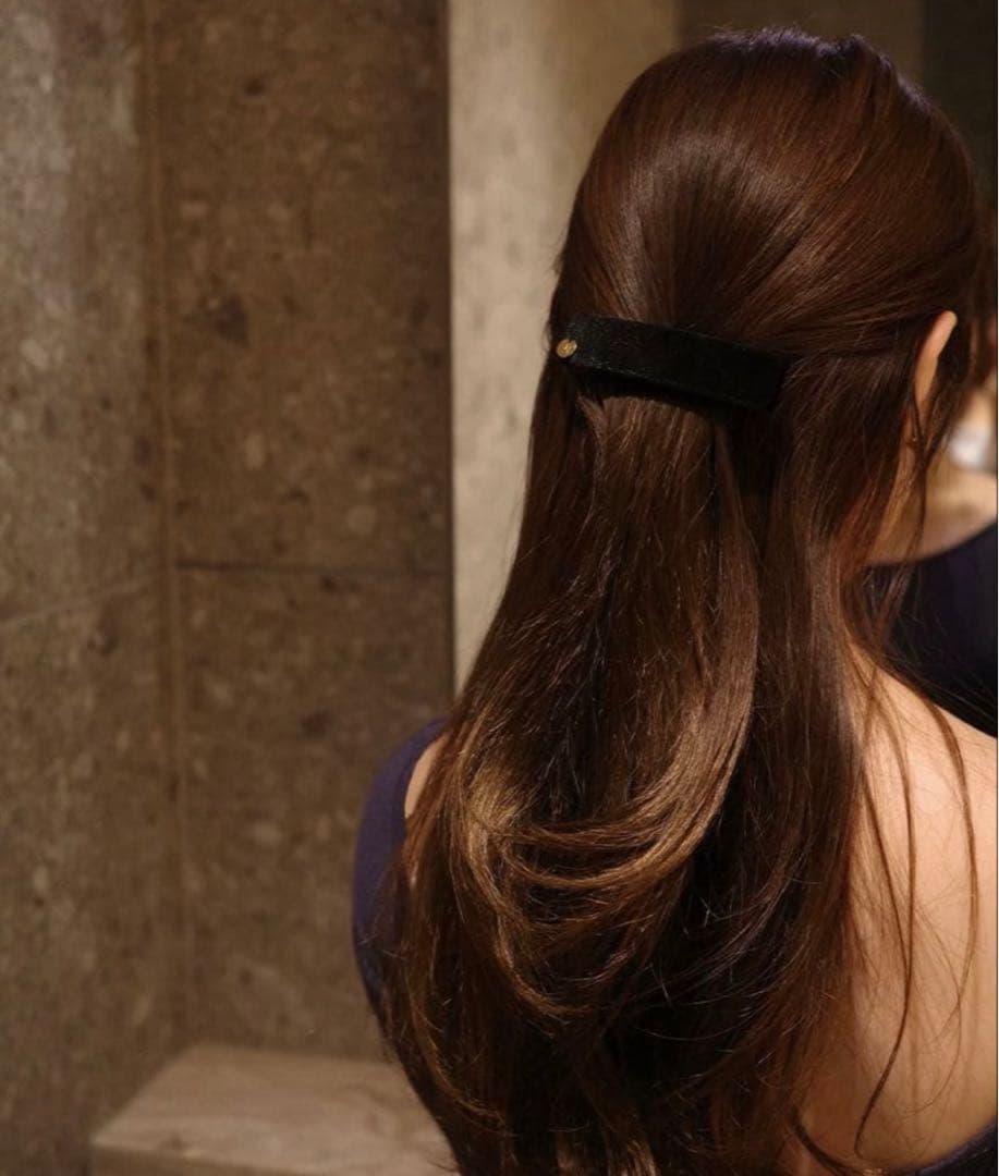 Aimeine エメイン オリジナル ヘアクリップ ブラウン　ノベルティ