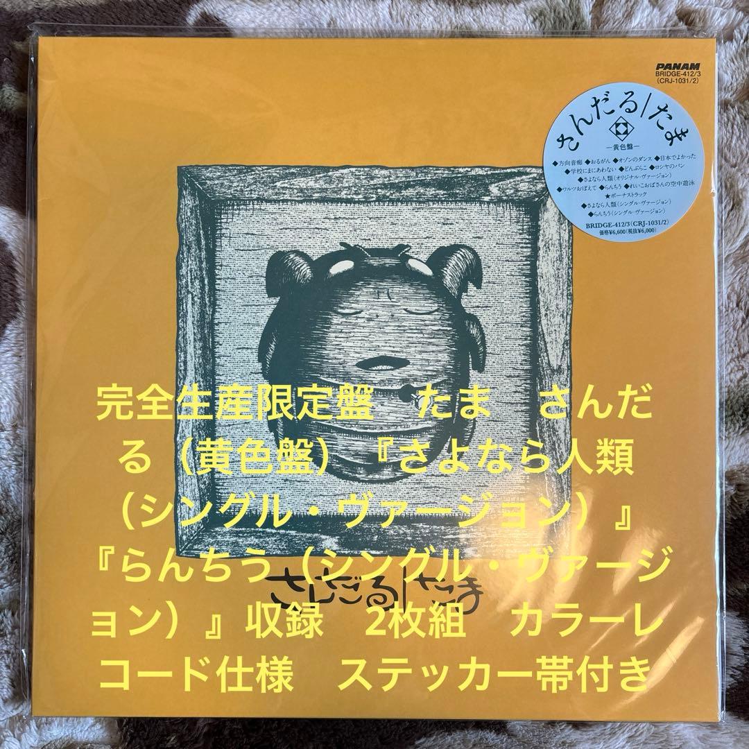 たま／さんだる／さよなら人類／知久寿焼／石川浩司／滝本晃司／レコード／新品