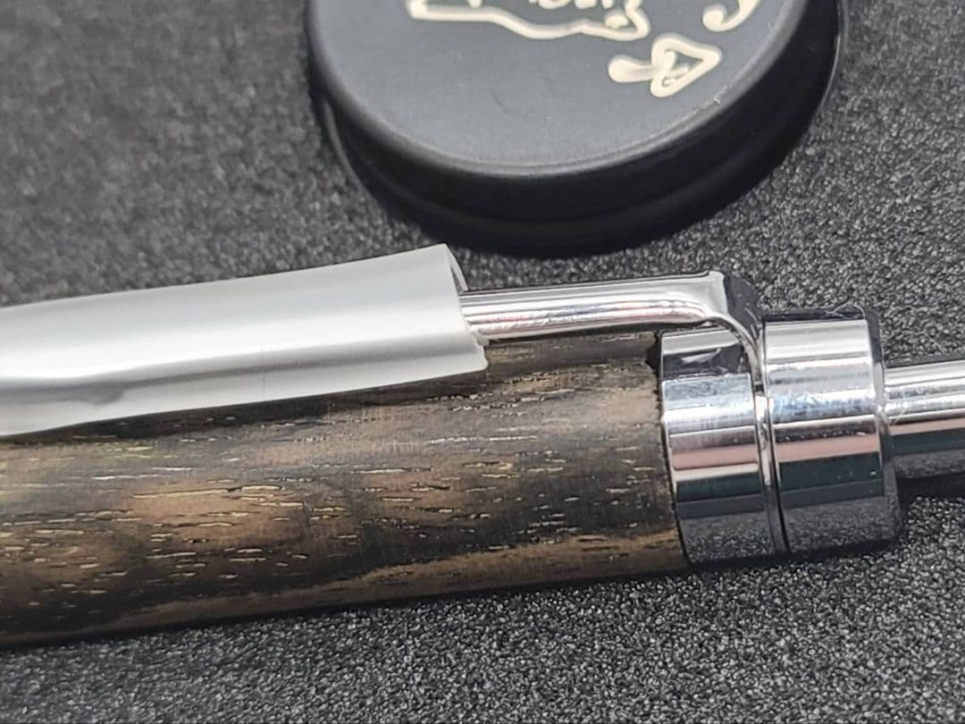 新品　こぶた工房　黒柿孔雀杢　極上　シャープペンシル0.5