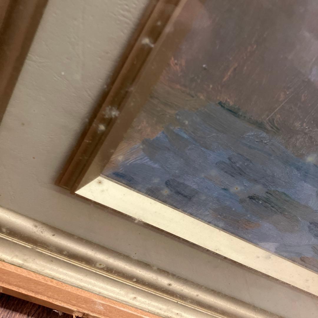 ヴィンテージ 名画 ダイフ 花 花瓶 海外 油絵 油彩画 木製 フレーム 額縁