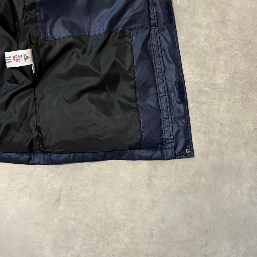 adidas アディダス 防風防水 肉厚 ロングダウンコート ベンチコート L