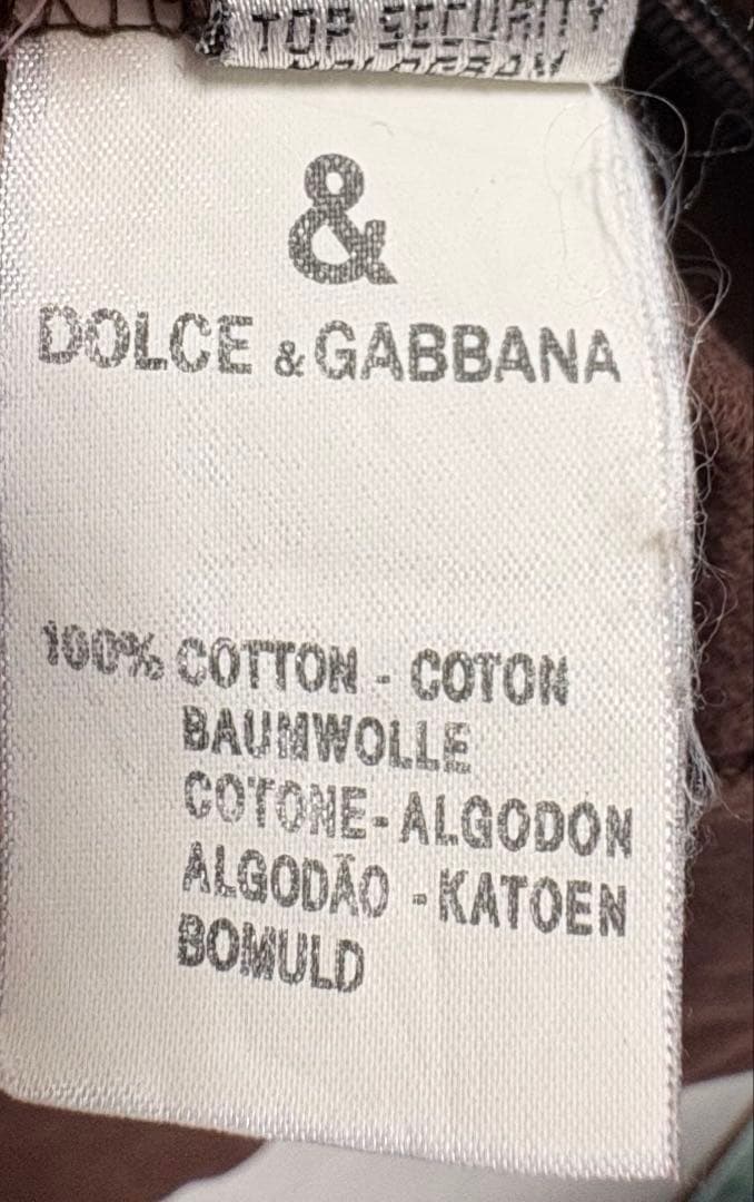 美品☆DOLCE &GABBANA 茶色パーカー