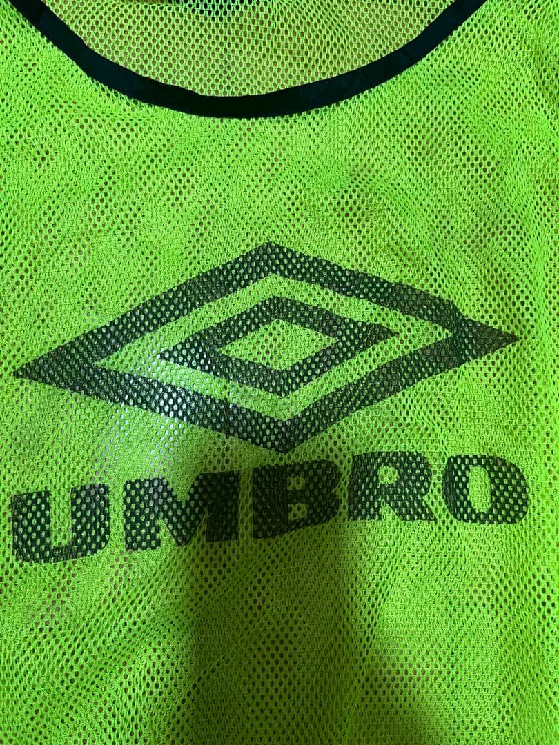 UMBRO 蛍光イエローメッシュビブス10枚