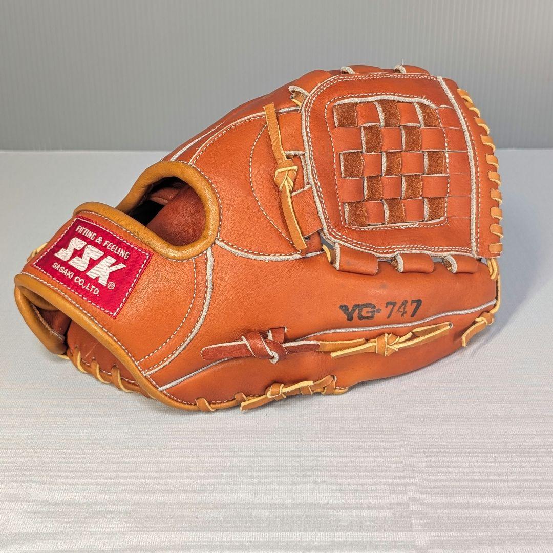 SSK 軟式グローブ YG-747 未使用タグ付 内野手用 レトロ
