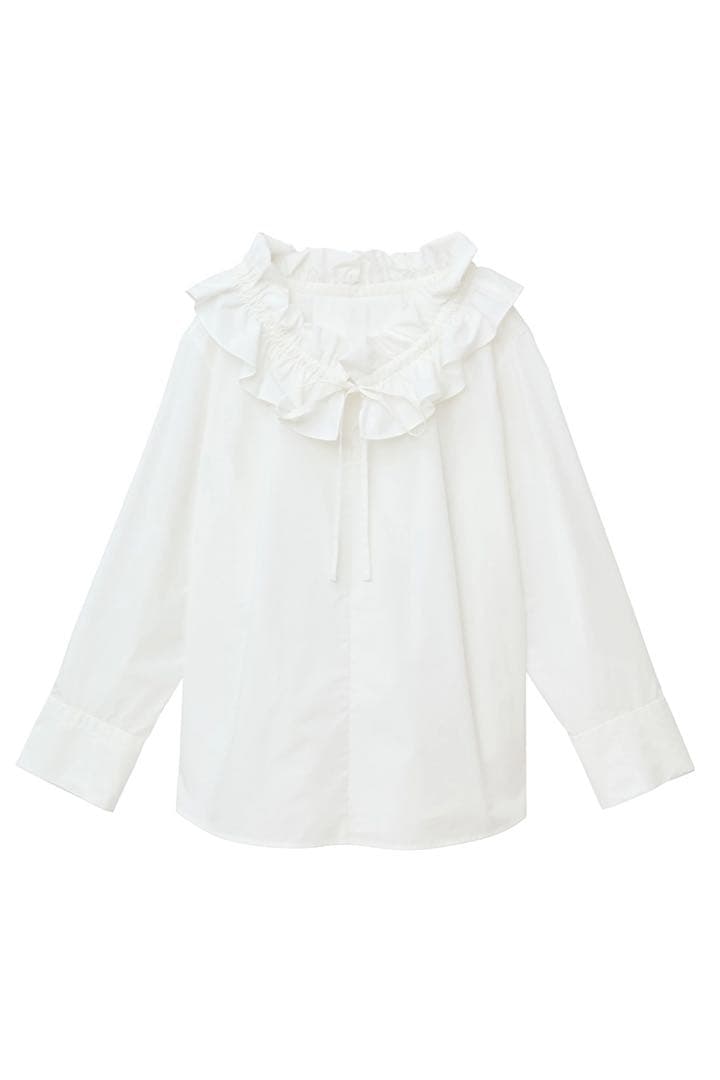 CLANE⭐︎RUFFLE NECK BLOUSE