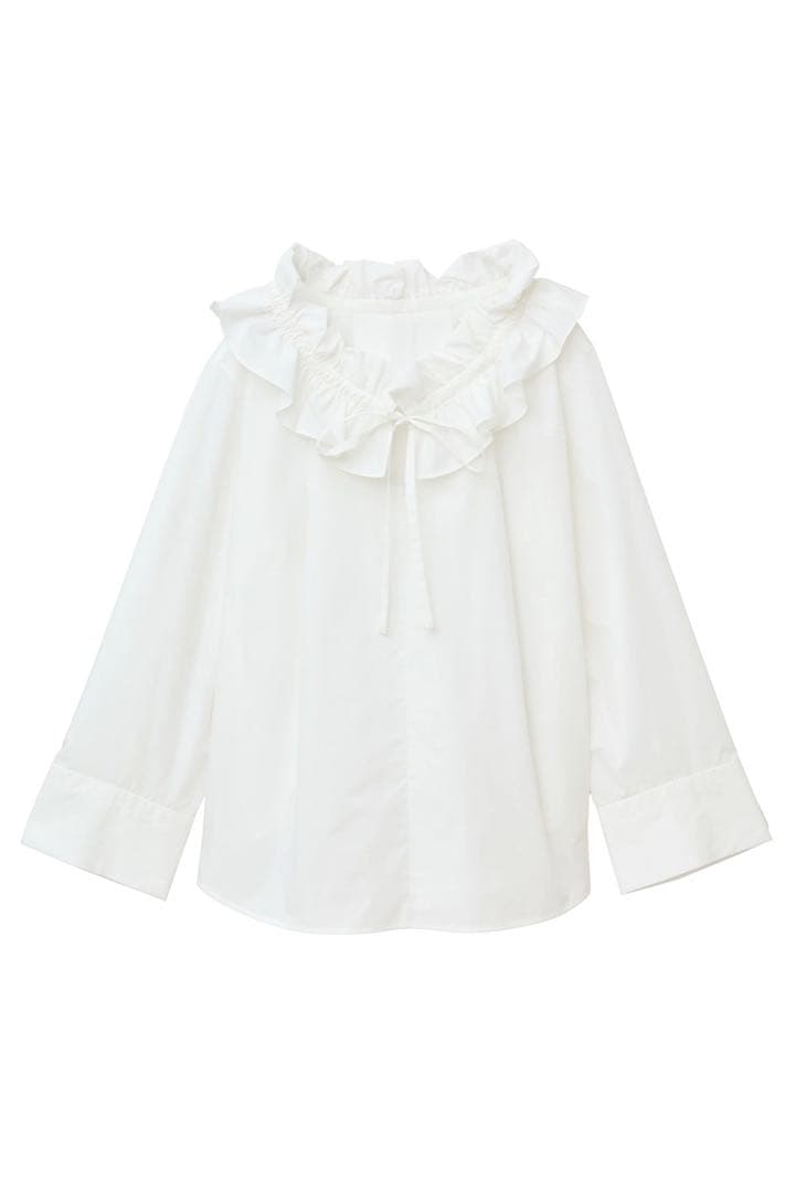 CLANE⭐︎RUFFLE NECK BLOUSE