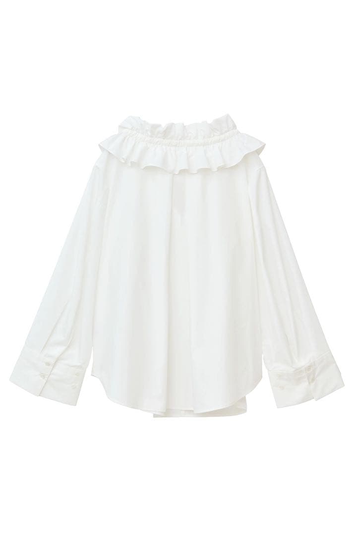 CLANE⭐︎RUFFLE NECK BLOUSE