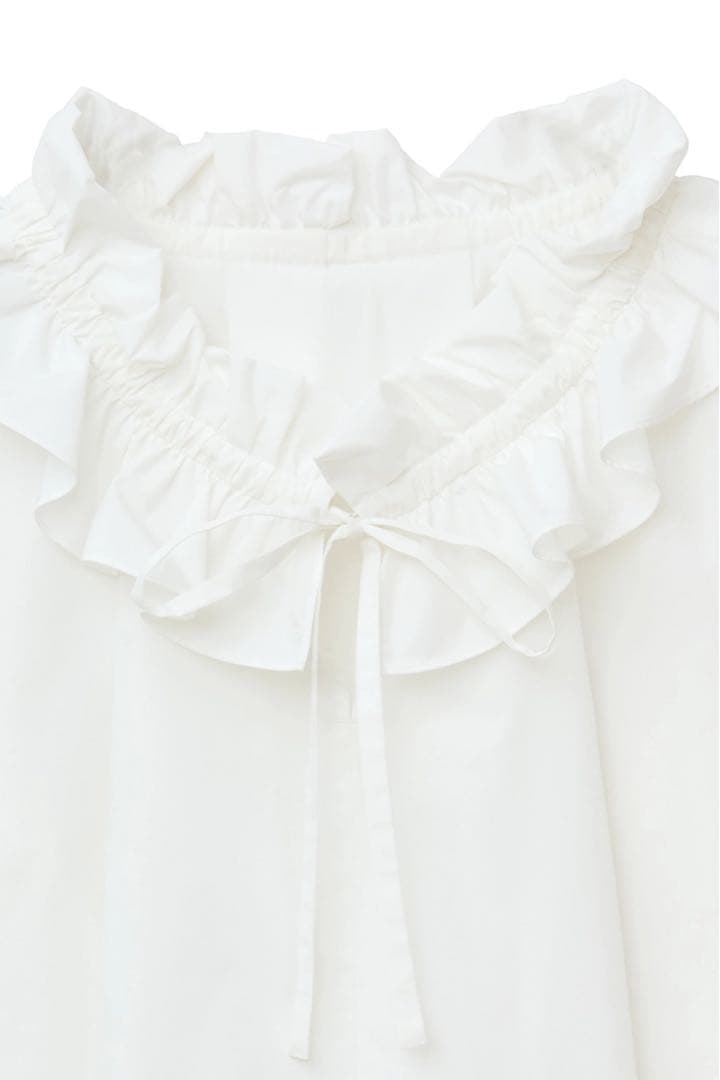 CLANE⭐︎RUFFLE NECK BLOUSE