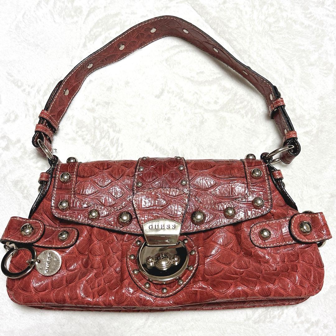 バッグ 00s GUESS croco bag archive vintage y2k