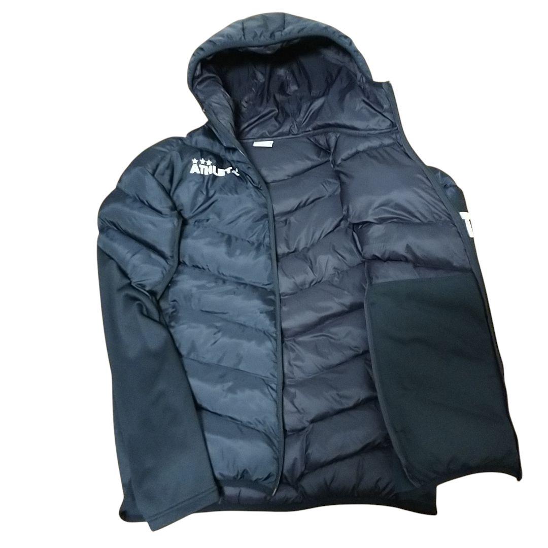 アスレタ ATHLETA フルジップ 中綿ジャケット Lサイズ ブラック