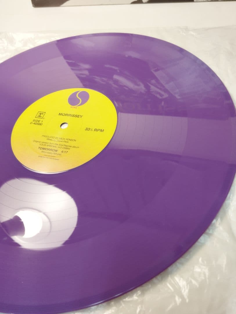 MORRISSEY TOMORROW US盤12インチ カラービニール 美品