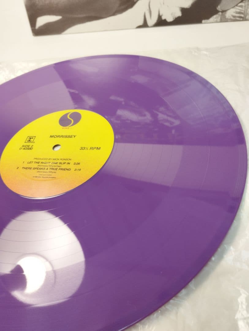 MORRISSEY TOMORROW US盤12インチ カラービニール 美品