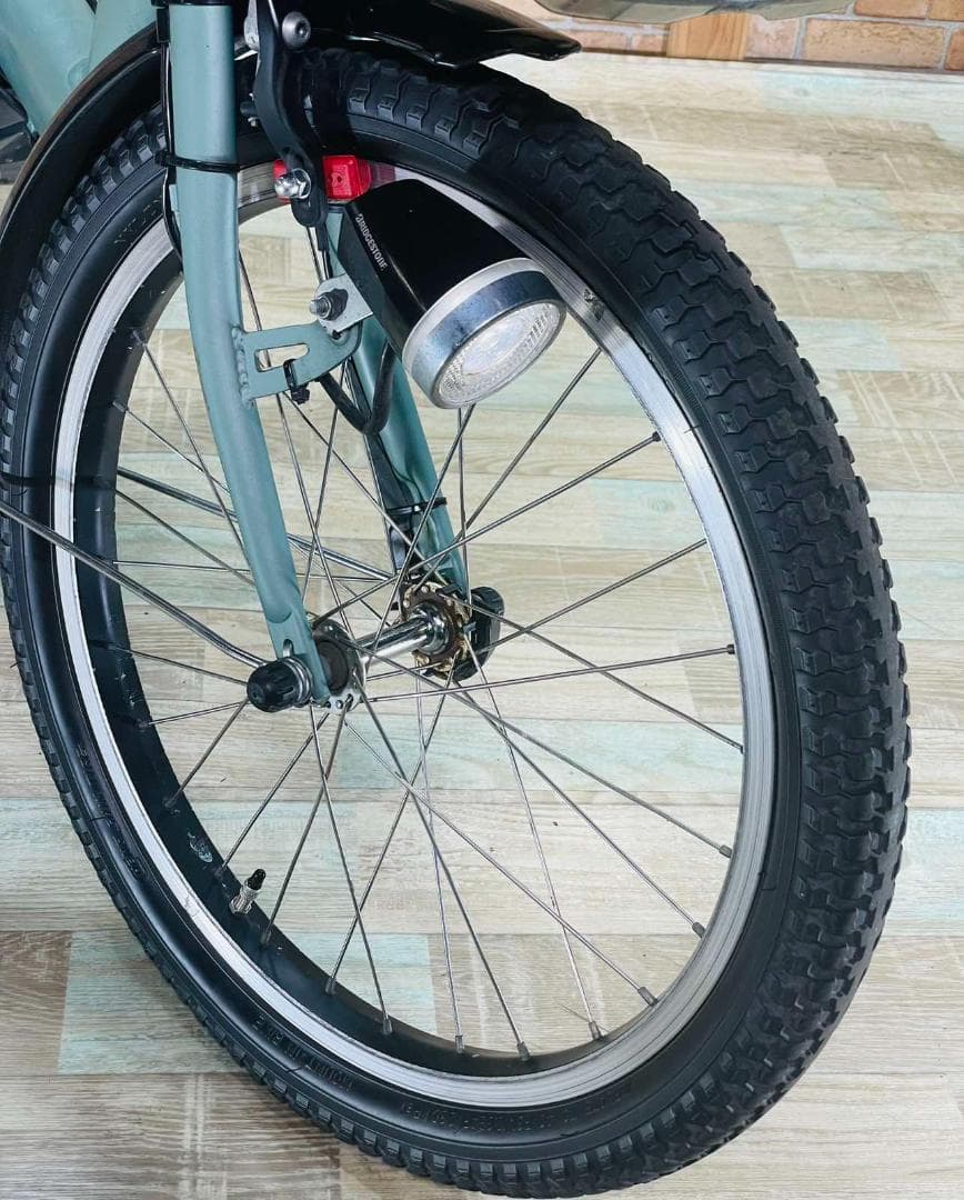 超特価 グリーン系 No1 ブリヂストン 子供乗せ電動アシスト自転車H1862
