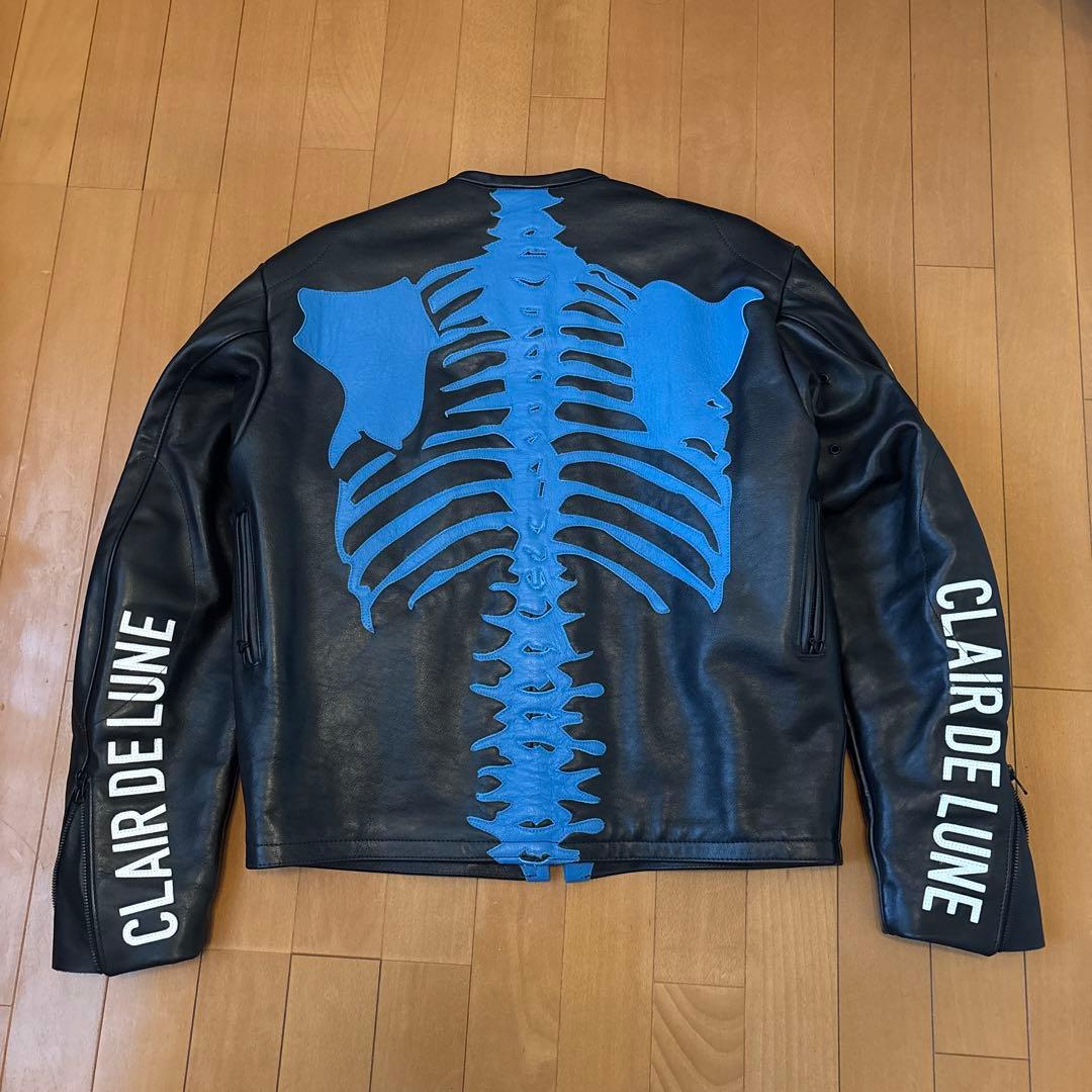 登坂広臣着用　vanson× clair de lune ボーンレザージャケット