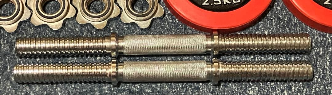 iROTEC ダンベルプレート 2.5kg×4 1.25kg×4 シャフト付