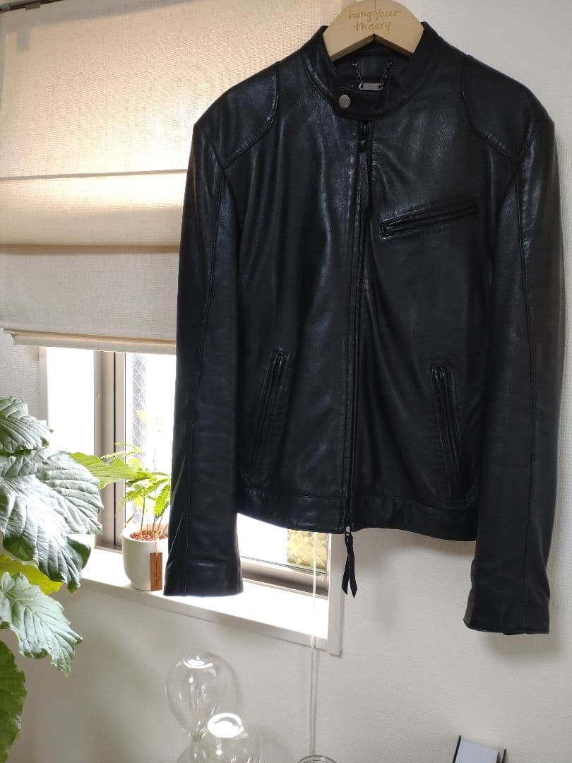 BEAMS シングルライダース レザージャケット