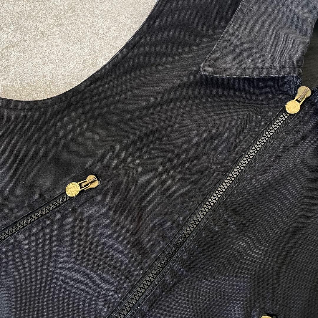 FENDI フェンディ　ロゴ　ジップ　ベスト　レディース　ブラック系　40