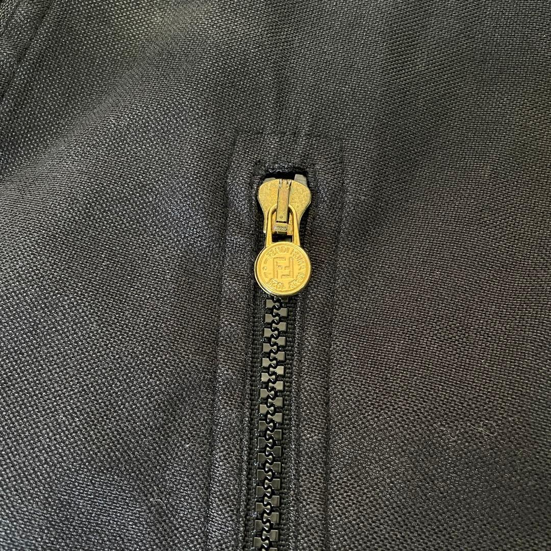 FENDI フェンディ　ロゴ　ジップ　ベスト　レディース　ブラック系　40