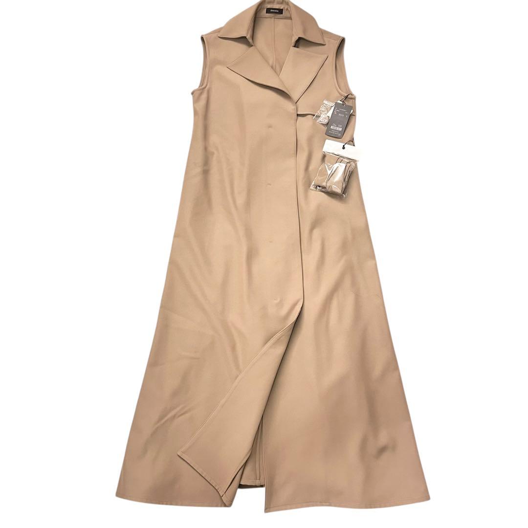✨新品タグ付✨anuans トレンチロングワンピース ベージュ 2way フリー