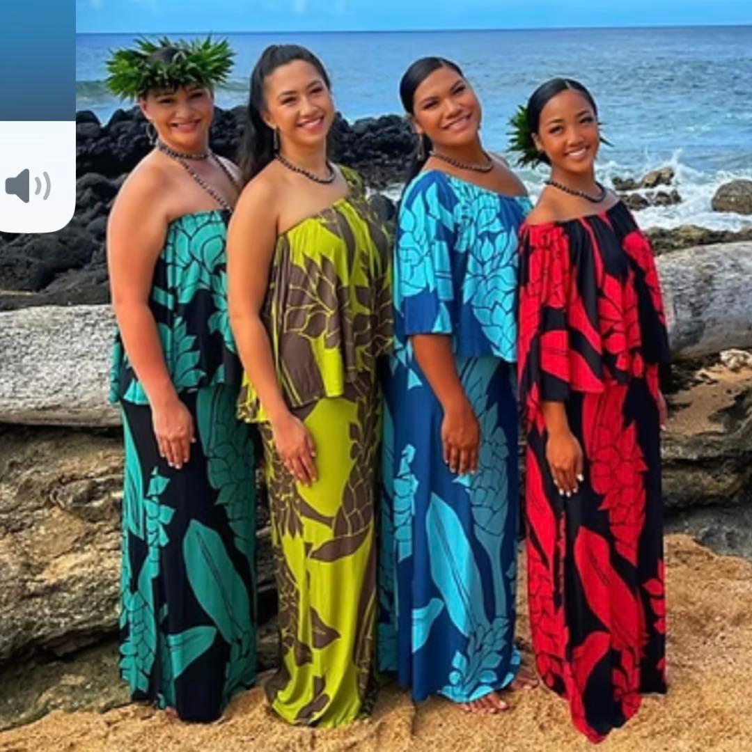 フラダンス タヒチアン Kuulei Hawaii サークルワンピース丈長め②