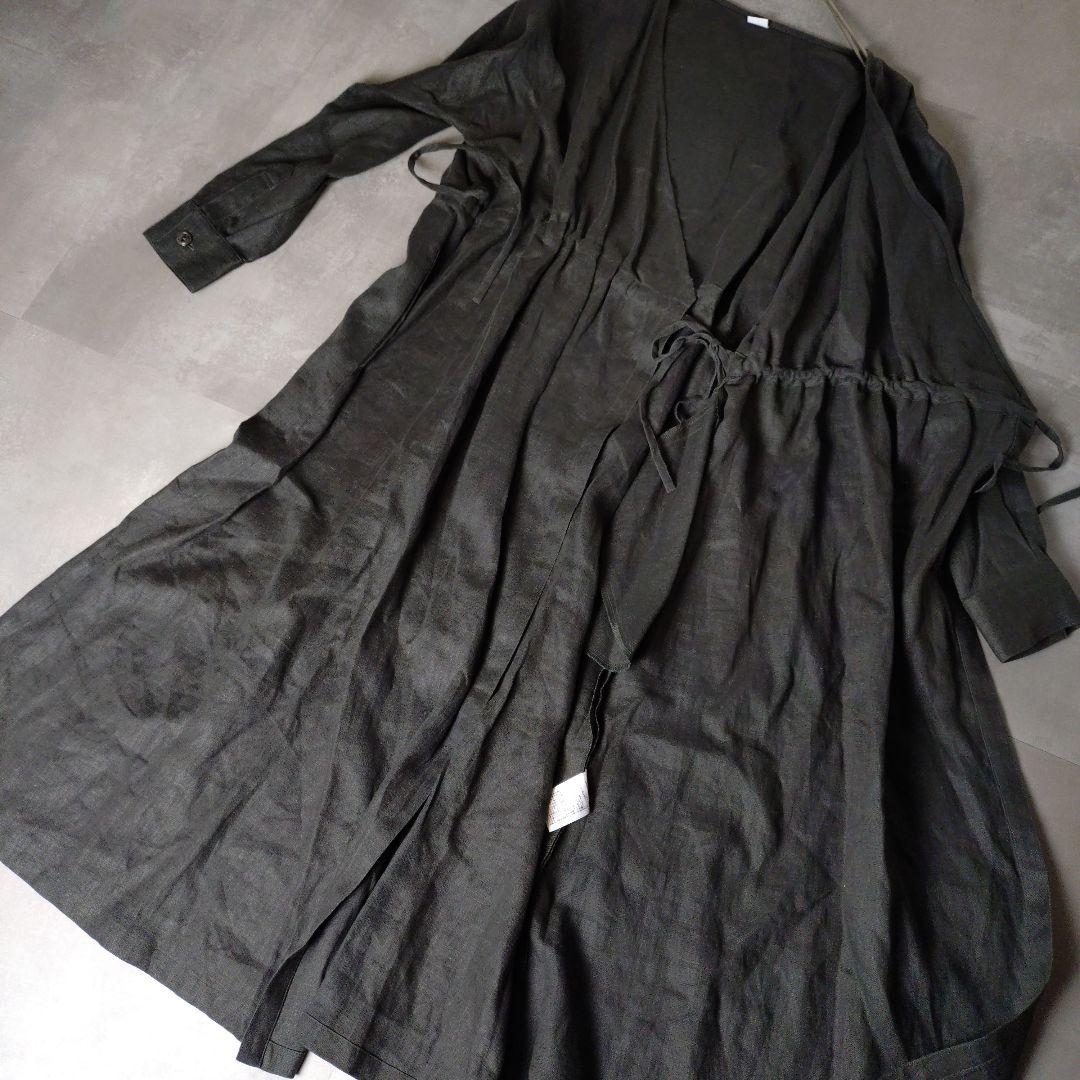 wafu. Linen dress リネン カシュクール ワンピース 2way