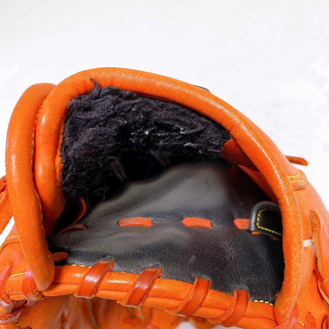ミズノ　軟式グローブ　外野手用　セレクト9　オレンジ　右投げ　一般軟式　おまけ付