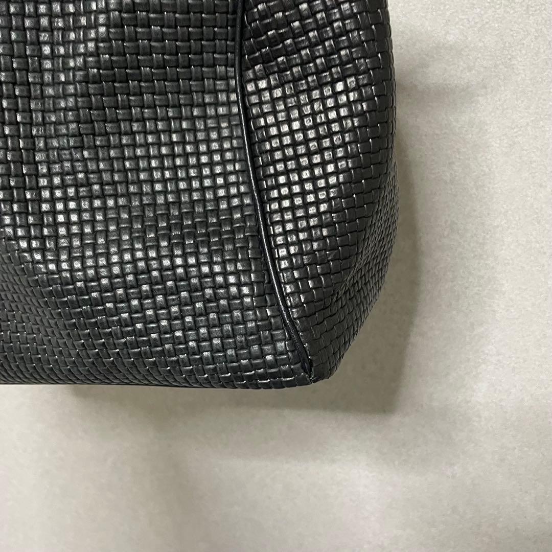 ダニエル＆ボブ イントレチャート ハンドバッグ　トート　ボストン　ブラック　美品