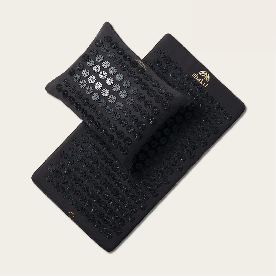【正規品・美品】シャクティマット枕セット・黒・レベル1【定価40,000円】