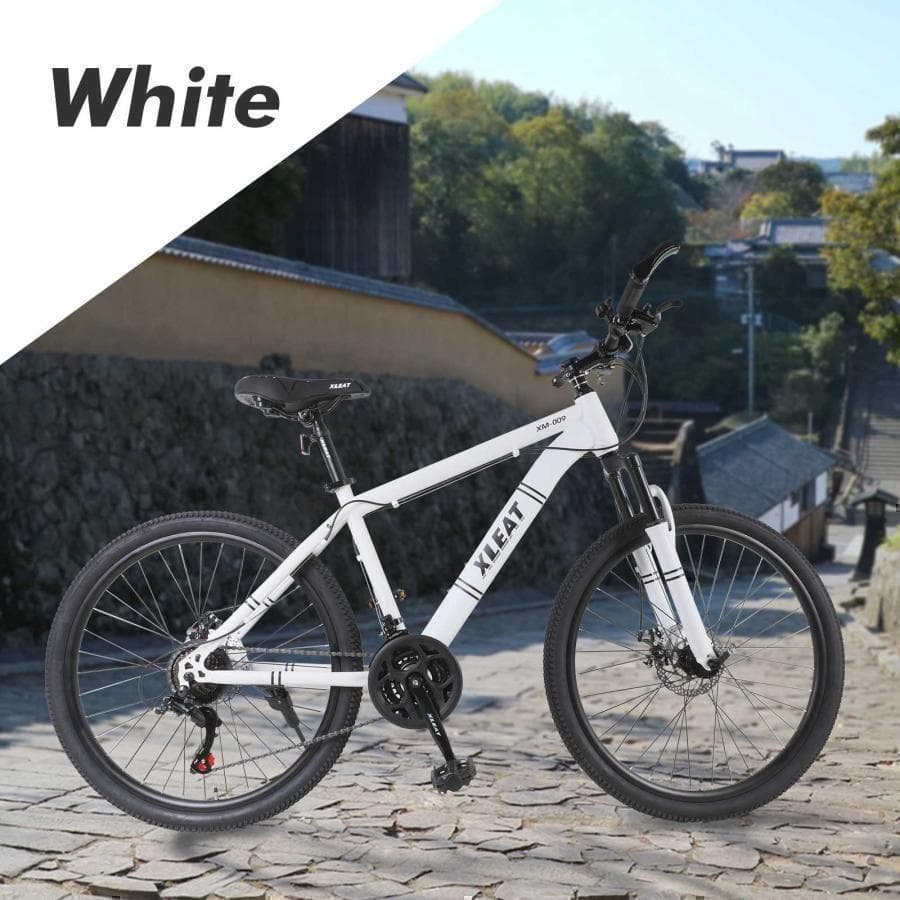 マウンテンバイク 26インチ 軽量 自転車 アウトドア ホワイト