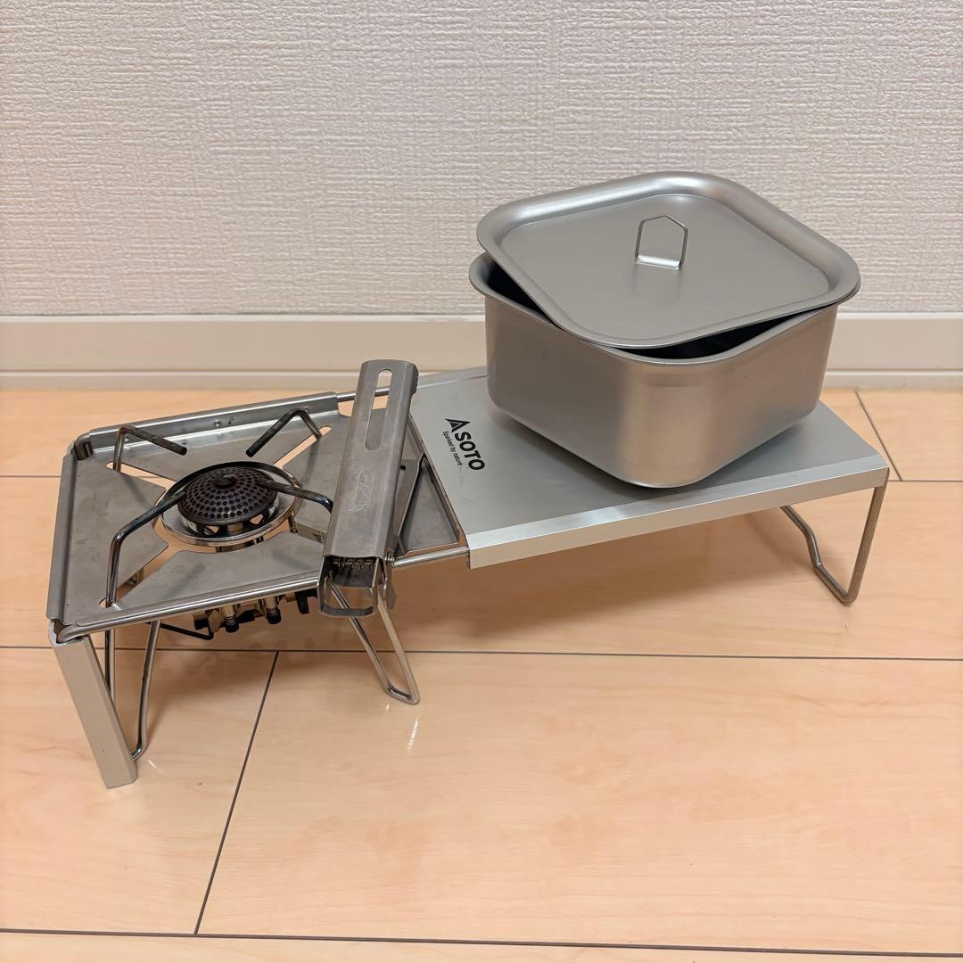 【SOTO3点セット】シングルバーナーコンロ・クッカー