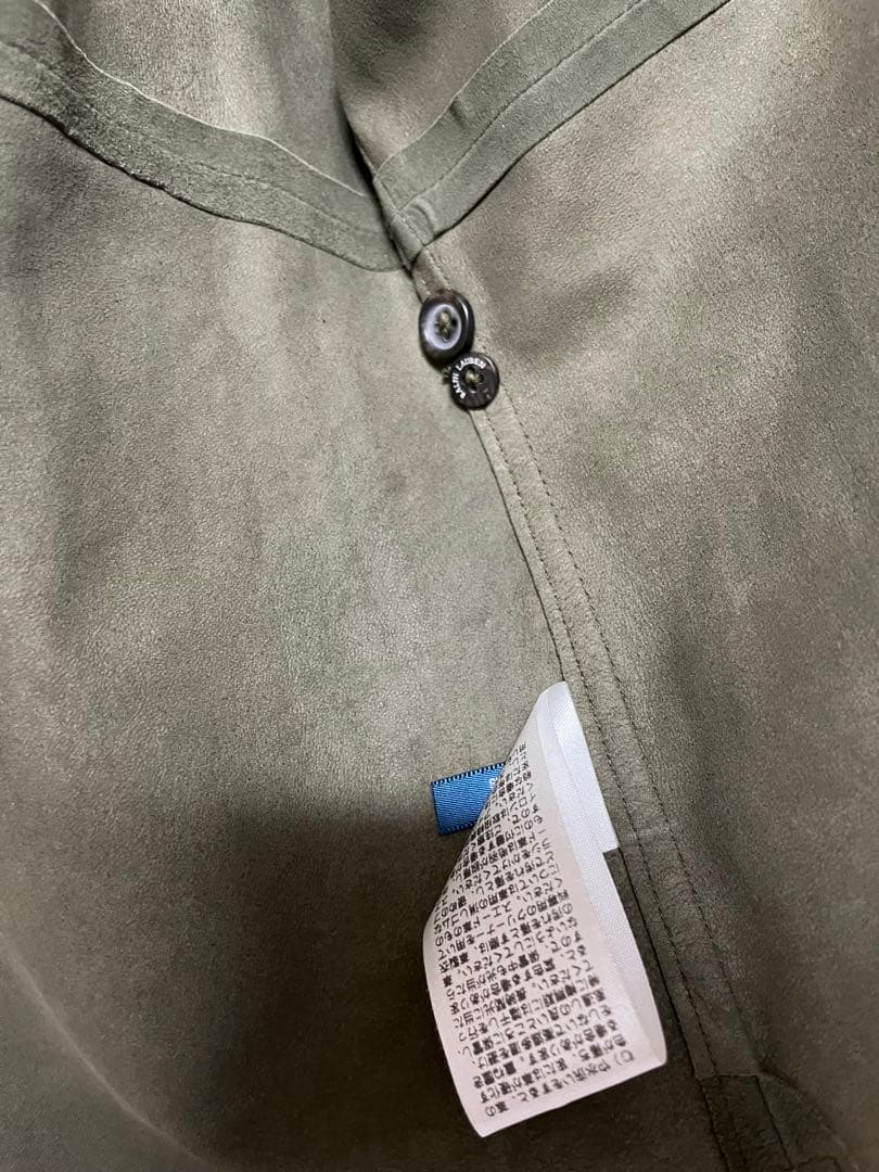 美品 ラルフローレン ゴートレザー カーキ