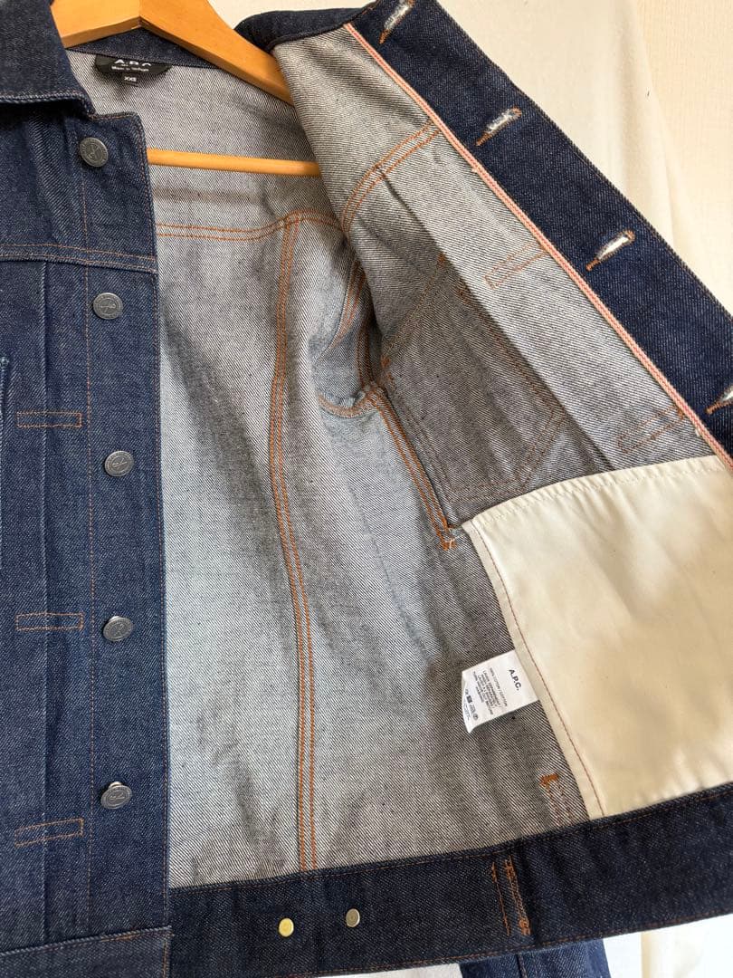 【美品】A.P.C. デニムジャケット XXS 糊付け済 最高のワンウォッシュ