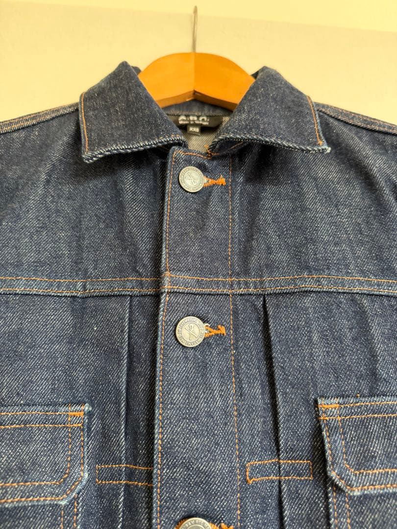 【美品】A.P.C. デニムジャケット XXS 糊付け済 最高のワンウォッシュ