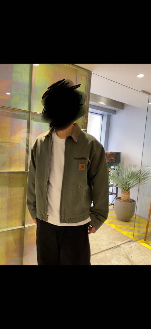 Carhartt デトロイトジャケット　モスグリーン　j76mos